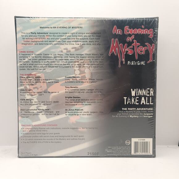 TCG An Evening of Mystery Sealed New Board Game - Picture 2 of 6